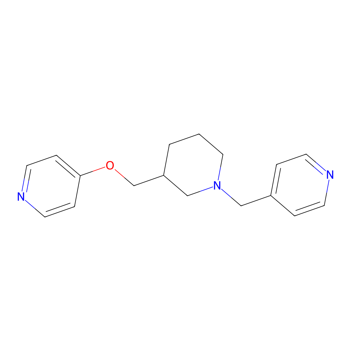 4-({1-[(Pyridin-4-yl)methyl]piperidin-3-yl}methoxy)pyridine molecular structure, CAS 2380042-99-7