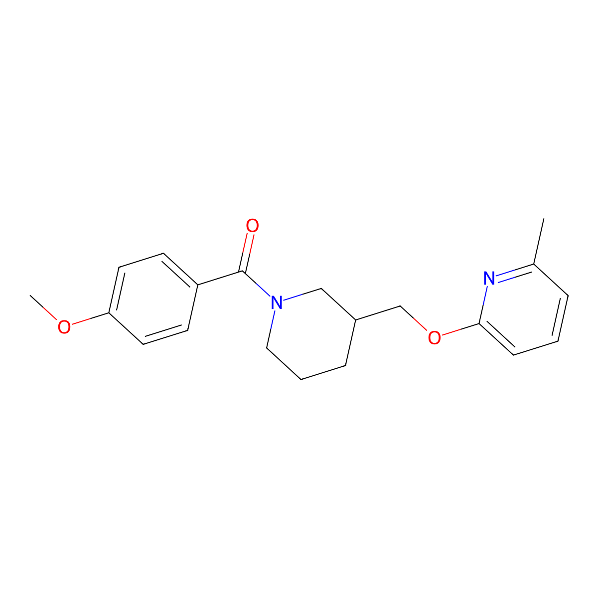 2-{[1-(4-Methoxybenzoyl)piperidin-3-yl]methoxy}-6-methylpyridine molecular structure, CAS 2380057-52-1