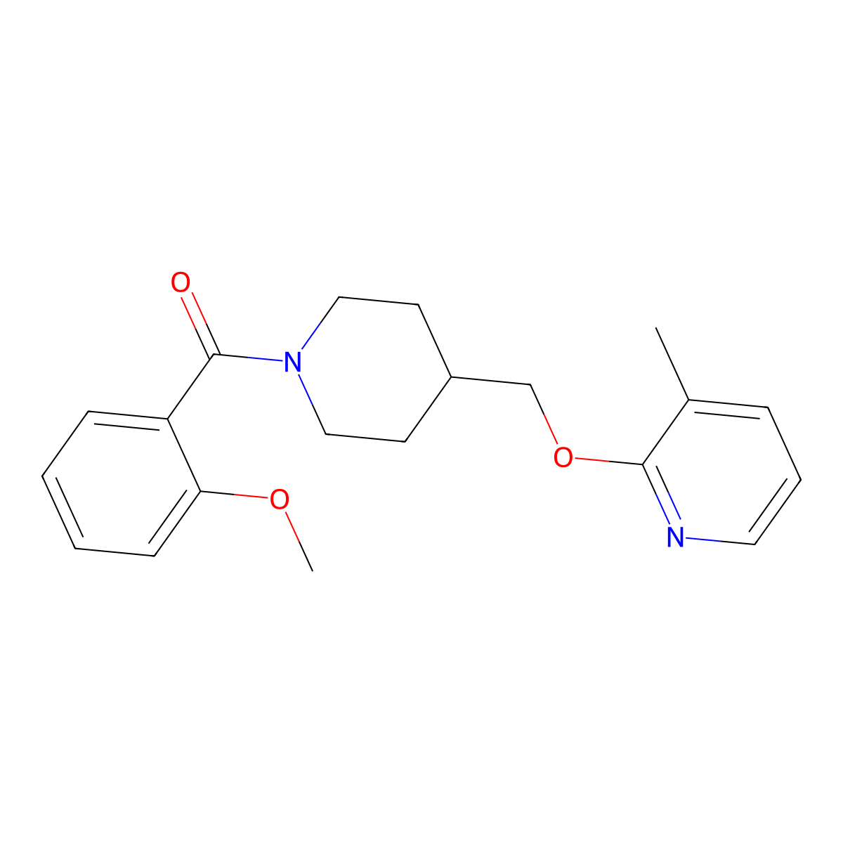 2-{[1-(2-Methoxybenzoyl)piperidin-4-yl]methoxy}-3-methylpyridine molecular structure, CAS 2380057-55-4