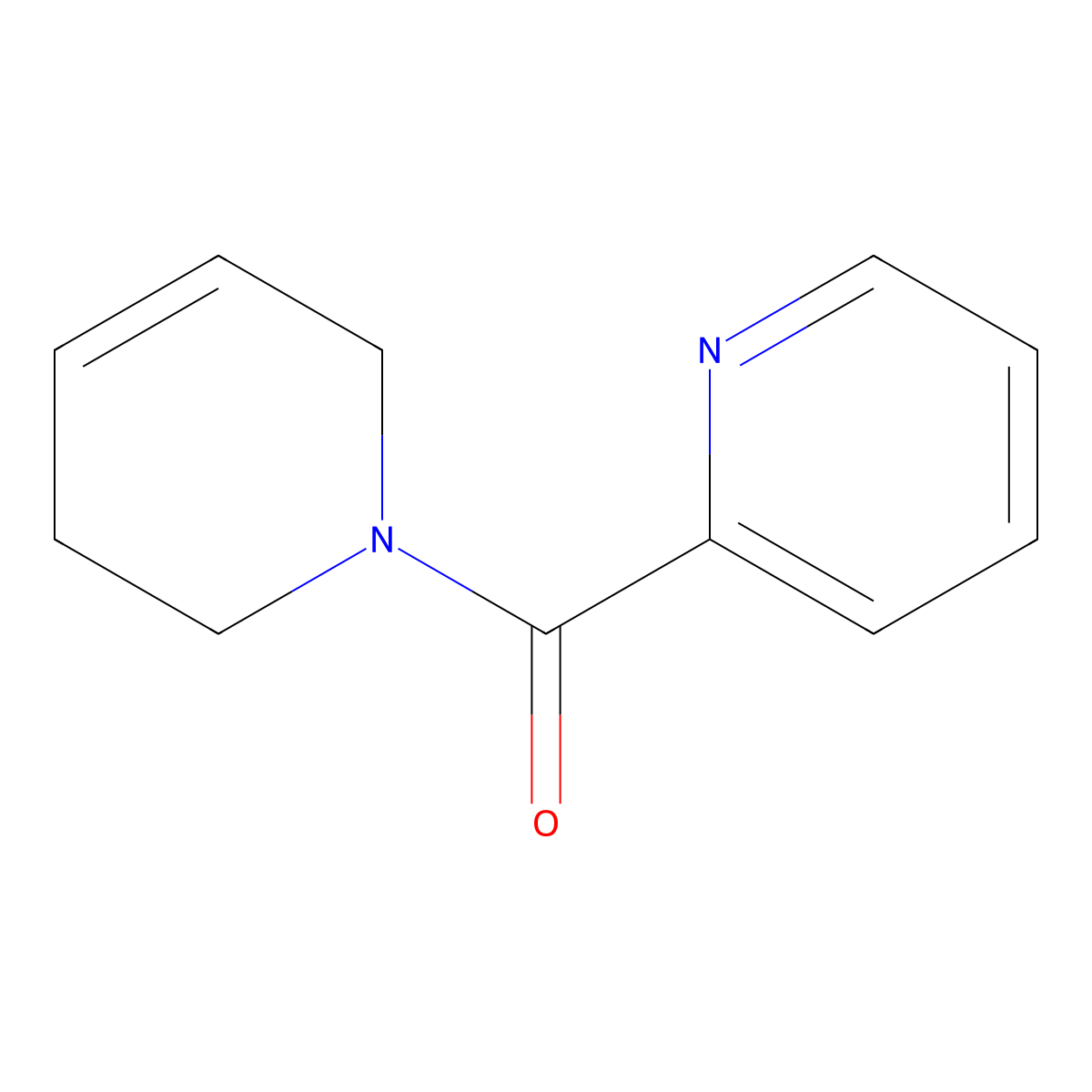 2-(1,2,3,6-Tetrahydropyridine-1-carbonyl)pyridine molecular structure, CAS 2380061-51-6