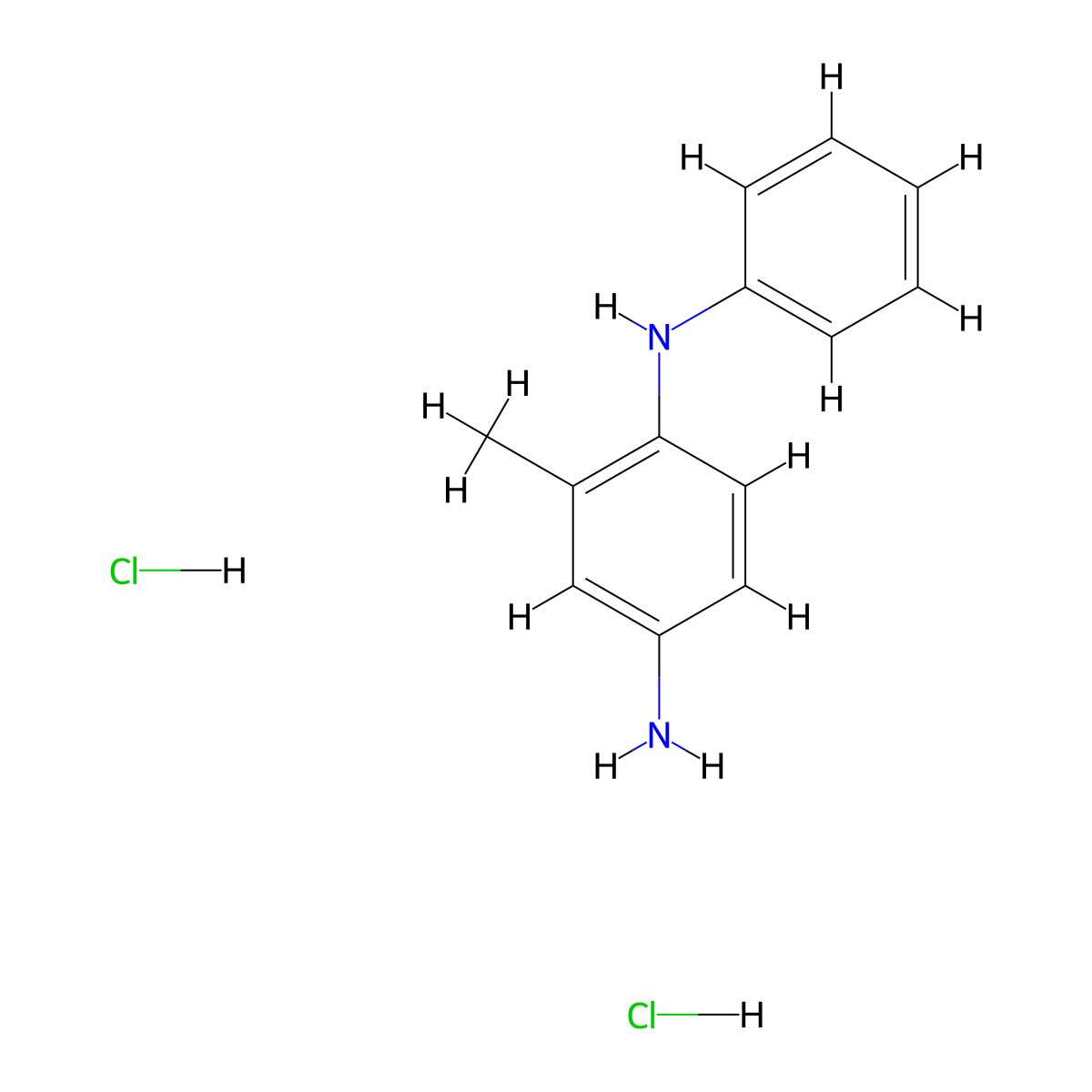 2-methyl-N1-phenylbenzene-1,4-diamine dihydrochloride molecular structure, CAS 2380070-46-0