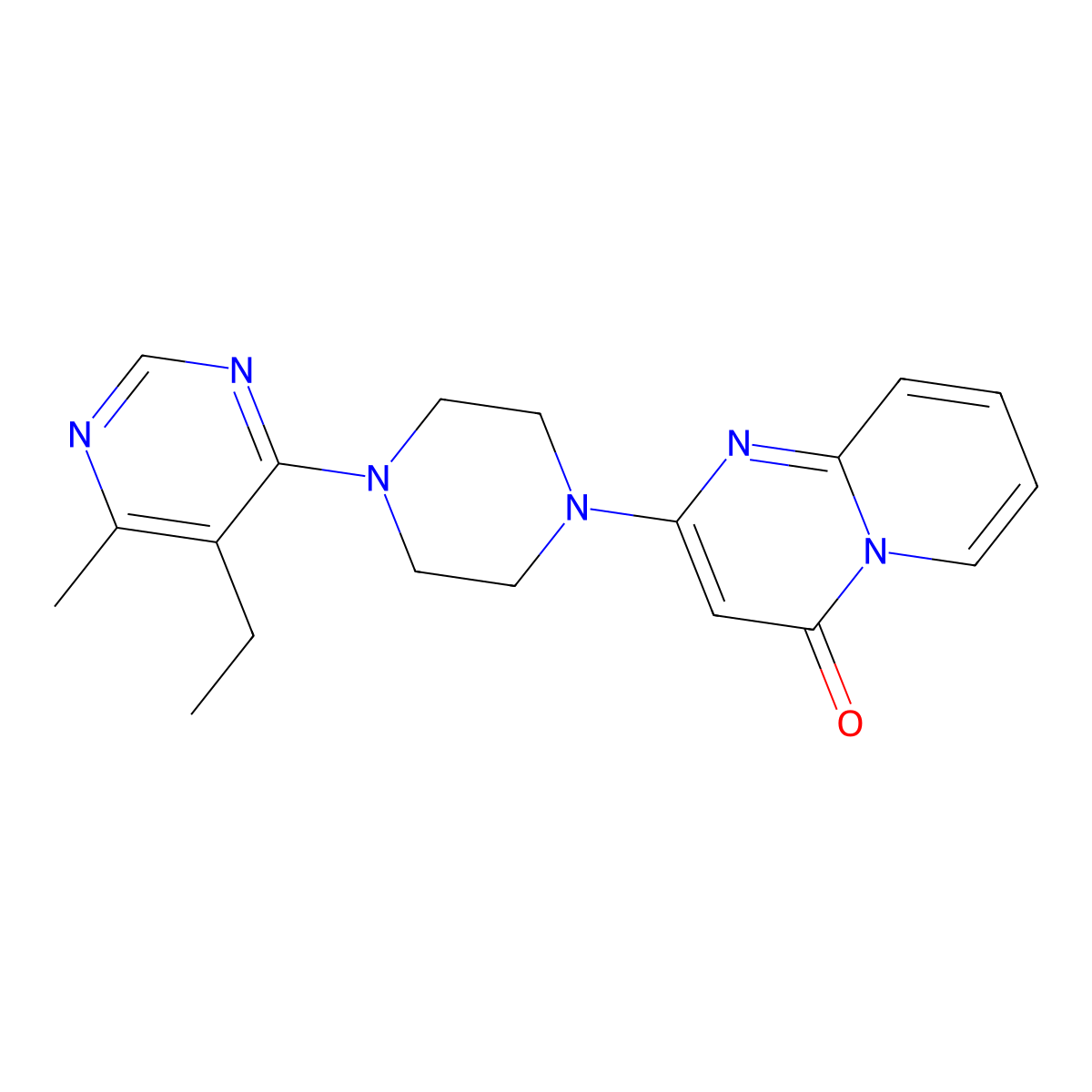 2-[4-(5-ethyl-6-methylpyrimidin-4-yl)piperazin-1-yl]-4H-pyrido[1,2-a]pyrimidin-4-one molecular structure, CAS 2380071-88-3