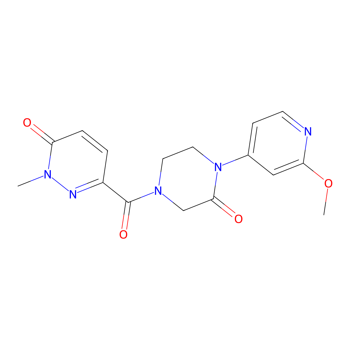 6-[4-(2-Methoxypyridin-4-yl)-3-oxopiperazine-1-carbonyl]-2-methyl-2,3-dihydropyridazin-3-one molecular structure, CAS 2380077-88-1