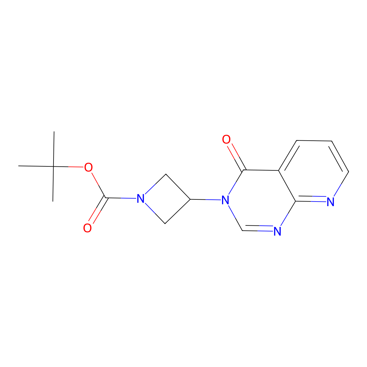 tert-butyl 3-{4-oxo-3H,4H-pyrido[2,3-d]pyrimidin-3-yl}azetidine-1-carboxylate molecular structure, CAS 2380078-09-9