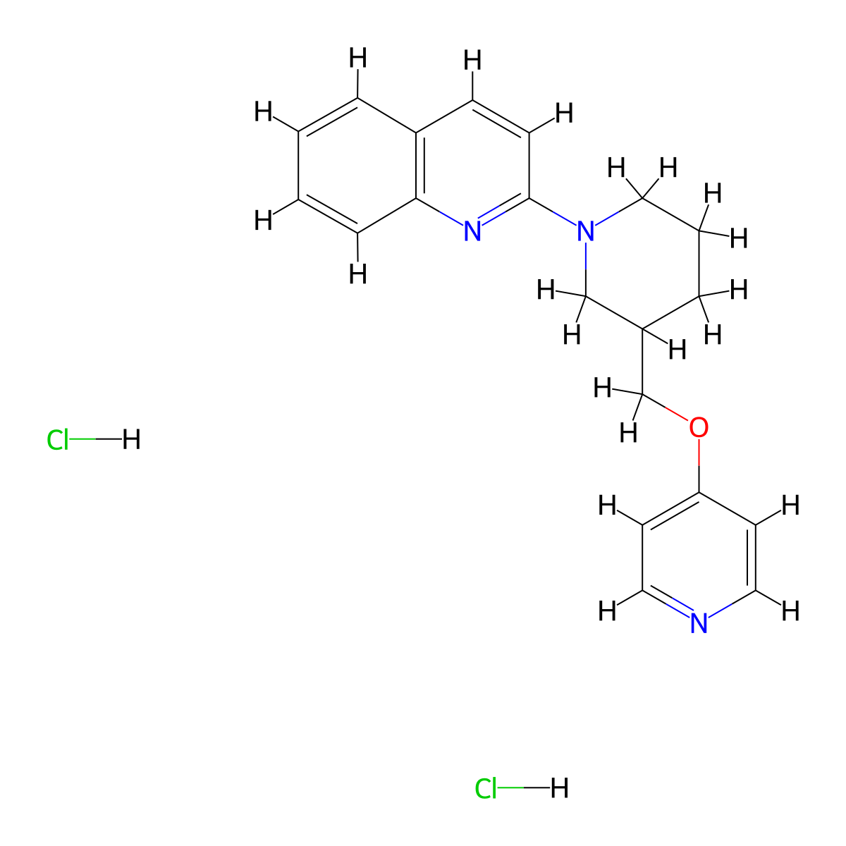2-{3-[(Pyridin-4-yloxy)methyl]piperidin-1-yl}quinoline dihydrochloride molecular structure, CAS 2380078-21-5