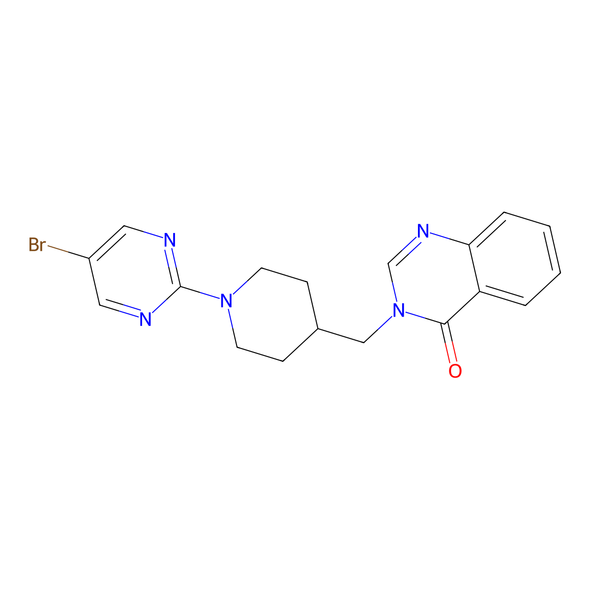 3-{[1-(5-Bromopyrimidin-2-yl)piperidin-4-yl]methyl}-3,4-dihydroquinazolin-4-one molecular structure, CAS 2380079-52-5