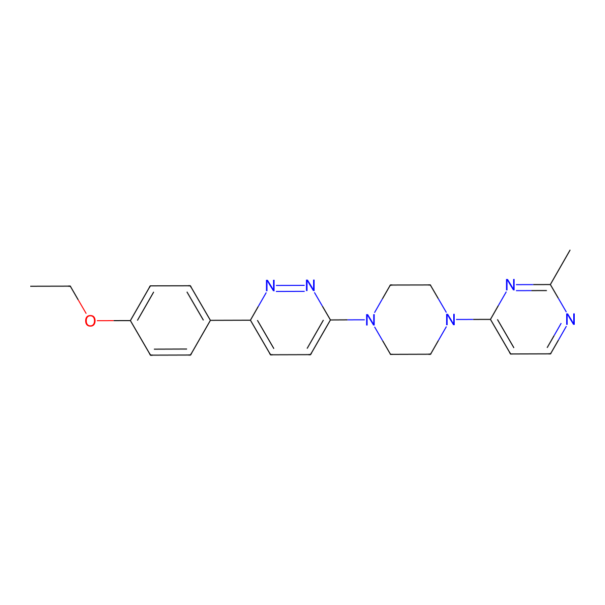 3-(4-Ethoxyphenyl)-6-[4-(2-methylpyrimidin-4-yl)piperazin-1-yl]pyridazine molecular structure, CAS 2380081-17-2