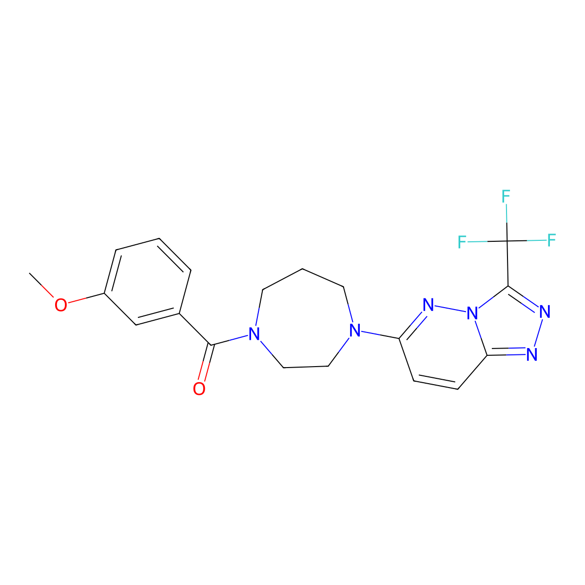 1-(3-Methoxybenzoyl)-4-[3-(trifluoromethyl)-[1,2,4]triazolo[4,3-b]pyridazin-6-yl]-1,4-diazepane molecular structure, CAS 2380081-52-5