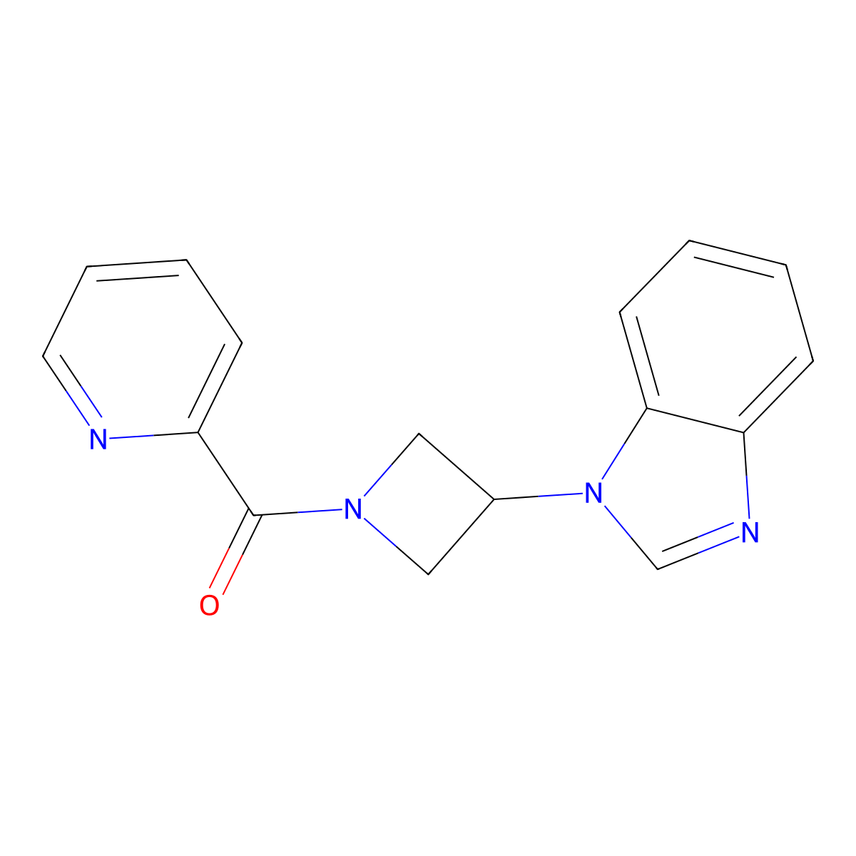 1-[1-(pyridine-2-carbonyl)azetidin-3-yl]-1H-1,3-benzodiazole molecular structure, CAS 2380083-41-8