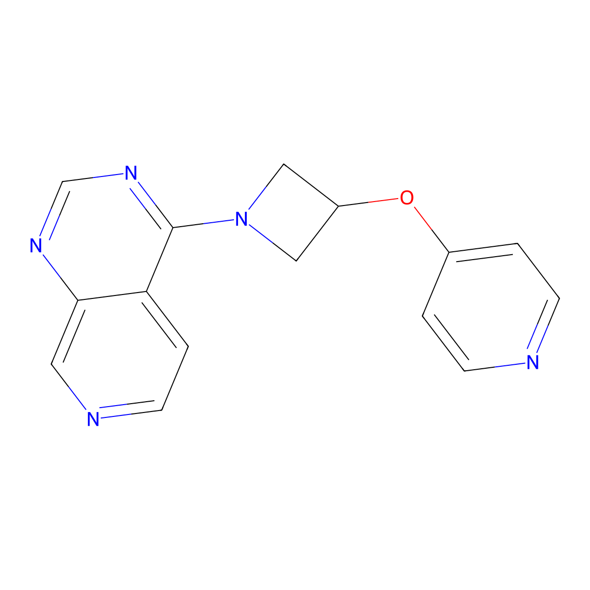 4-[(1-{Pyrido[3,4-d]pyrimidin-4-yl}azetidin-3-yl)oxy]pyridine molecular structure, CAS 2380085-25-4