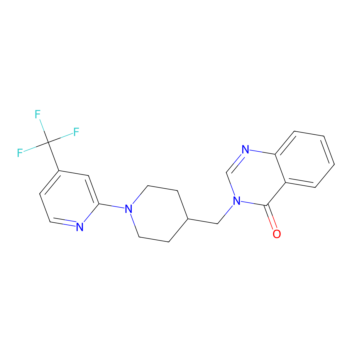 3-({1-[4-(Trifluoromethyl)pyridin-2-yl]piperidin-4-yl}methyl)-3,4-dihydroquinazolin-4-one molecular structure, CAS 2380086-66-6
