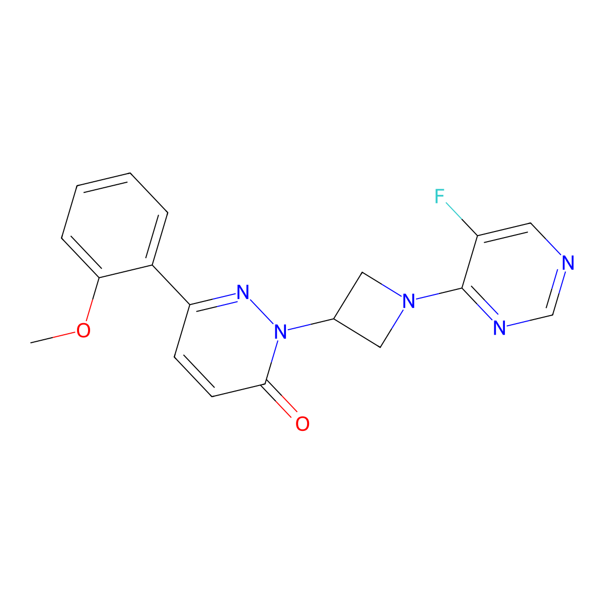 2-[1-(5-Fluoropyrimidin-4-yl)azetidin-3-yl]-6-(2-methoxyphenyl)-2,3-dihydropyridazin-3-one molecular structure, CAS 2380087-42-1