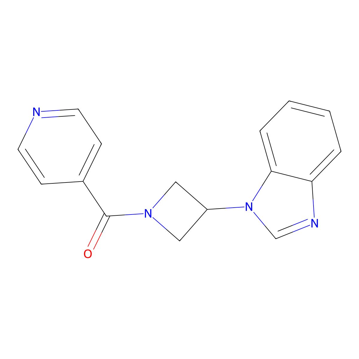 1-[1-(pyridine-4-carbonyl)azetidin-3-yl]-1H-1,3-benzodiazole molecular structure, CAS 2380088-21-9