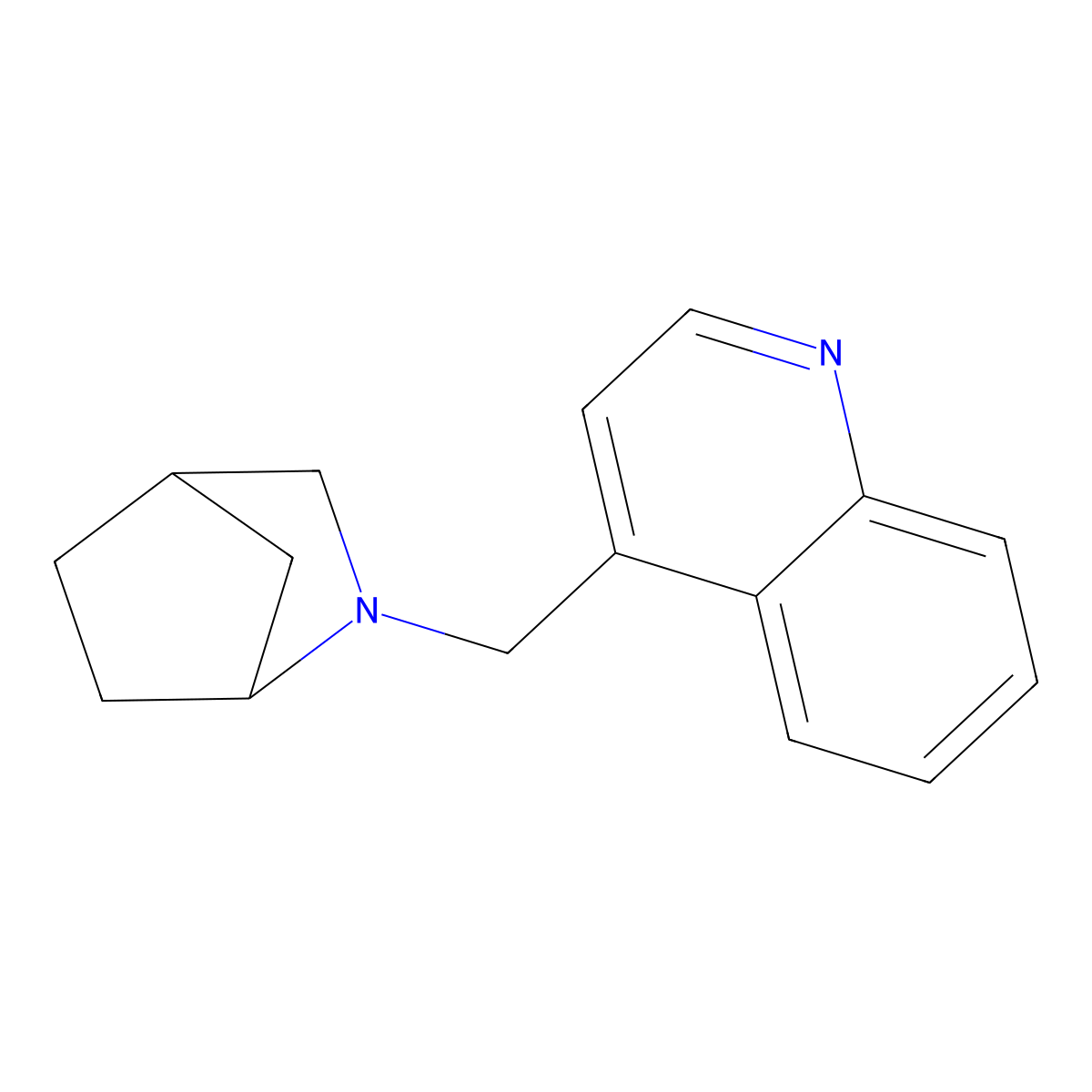 4-({2-Azabicyclo[2.2.1]heptan-2-yl}methyl)quinoline molecular structure, CAS 2380097-60-7