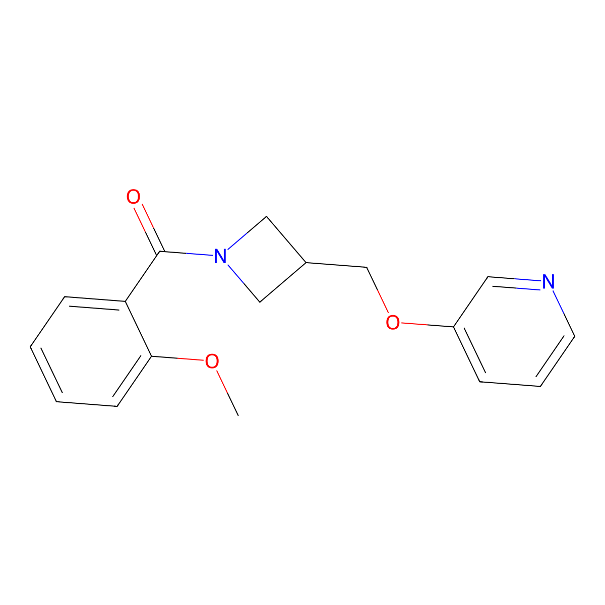 3-{[1-(2-Methoxybenzoyl)azetidin-3-yl]methoxy}pyridine molecular structure, CAS 2380097-89-0