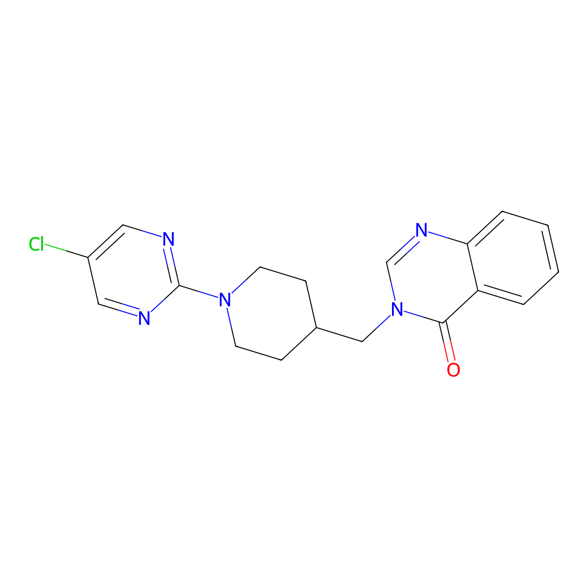 3-{[1-(5-Chloropyrimidin-2-yl)piperidin-4-yl]methyl}-3,4-dihydroquinazolin-4-one molecular structure, CAS 2380098-02-0