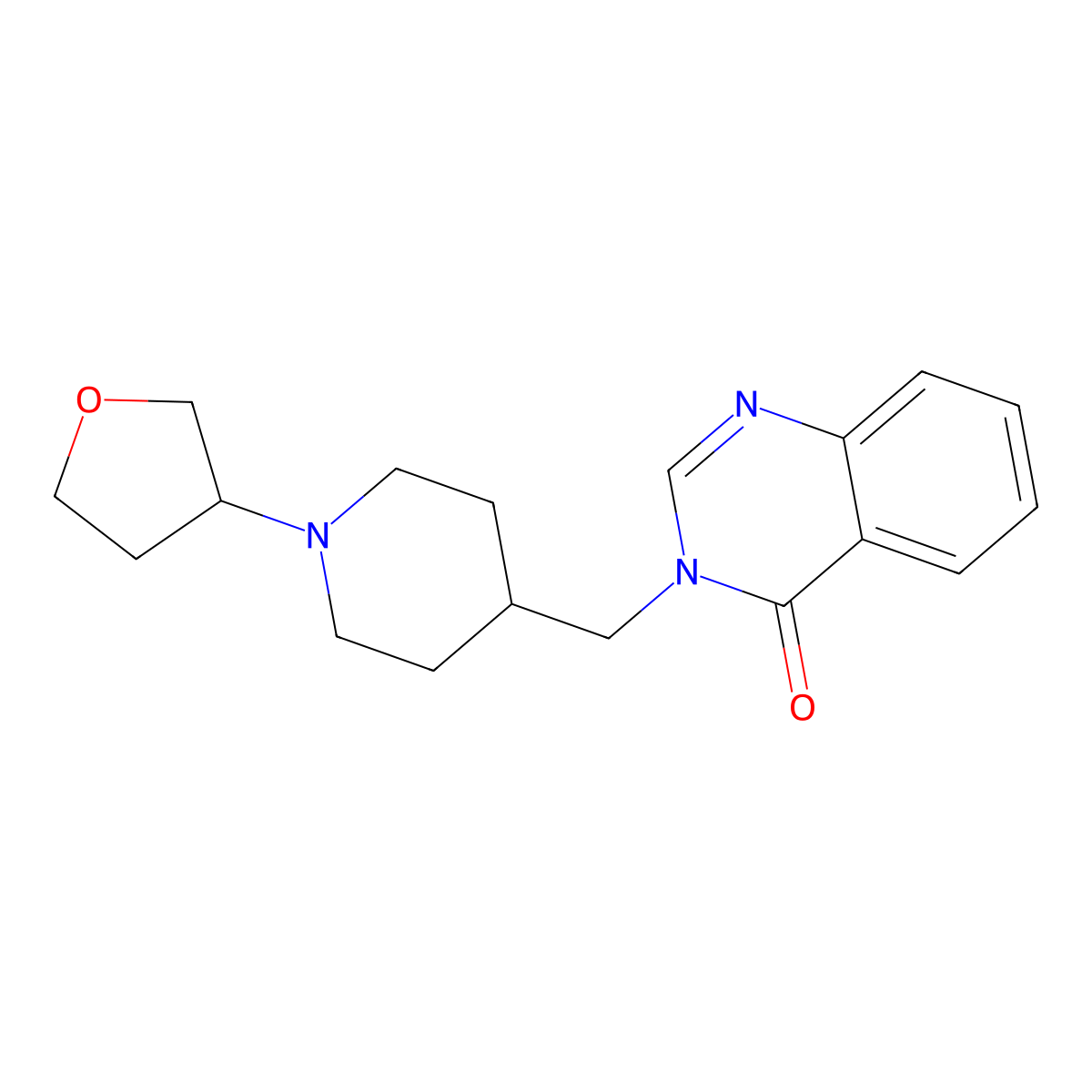 3-{[1-(Oxolan-3-yl)piperidin-4-yl]methyl}-3,4-dihydroquinazolin-4-one molecular structure, CAS 2380099-25-0