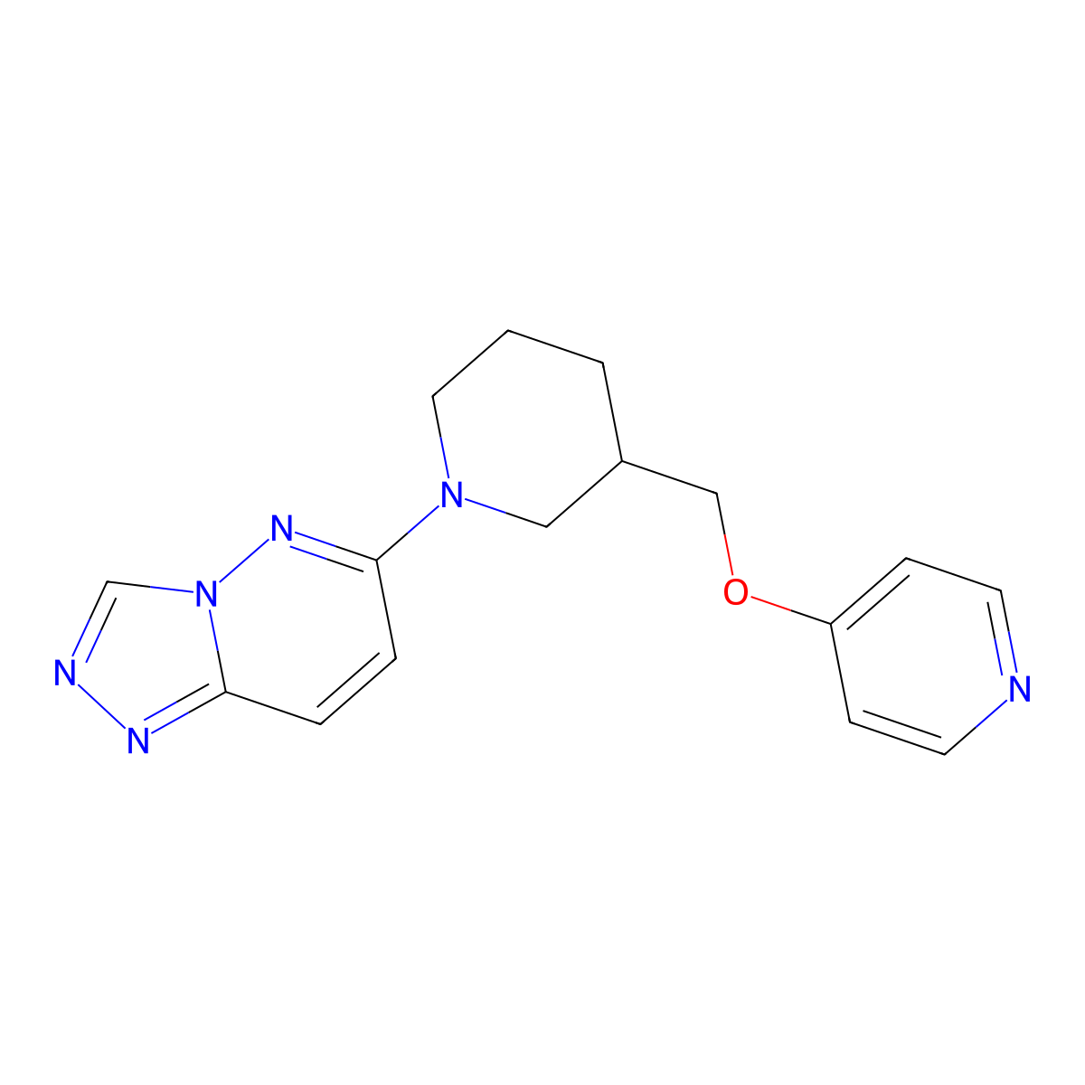 4-[(1-{[1,2,4]Triazolo[4,3-b]pyridazin-6-yl}piperidin-3-yl)methoxy]pyridine molecular structure, CAS 2380142-25-4