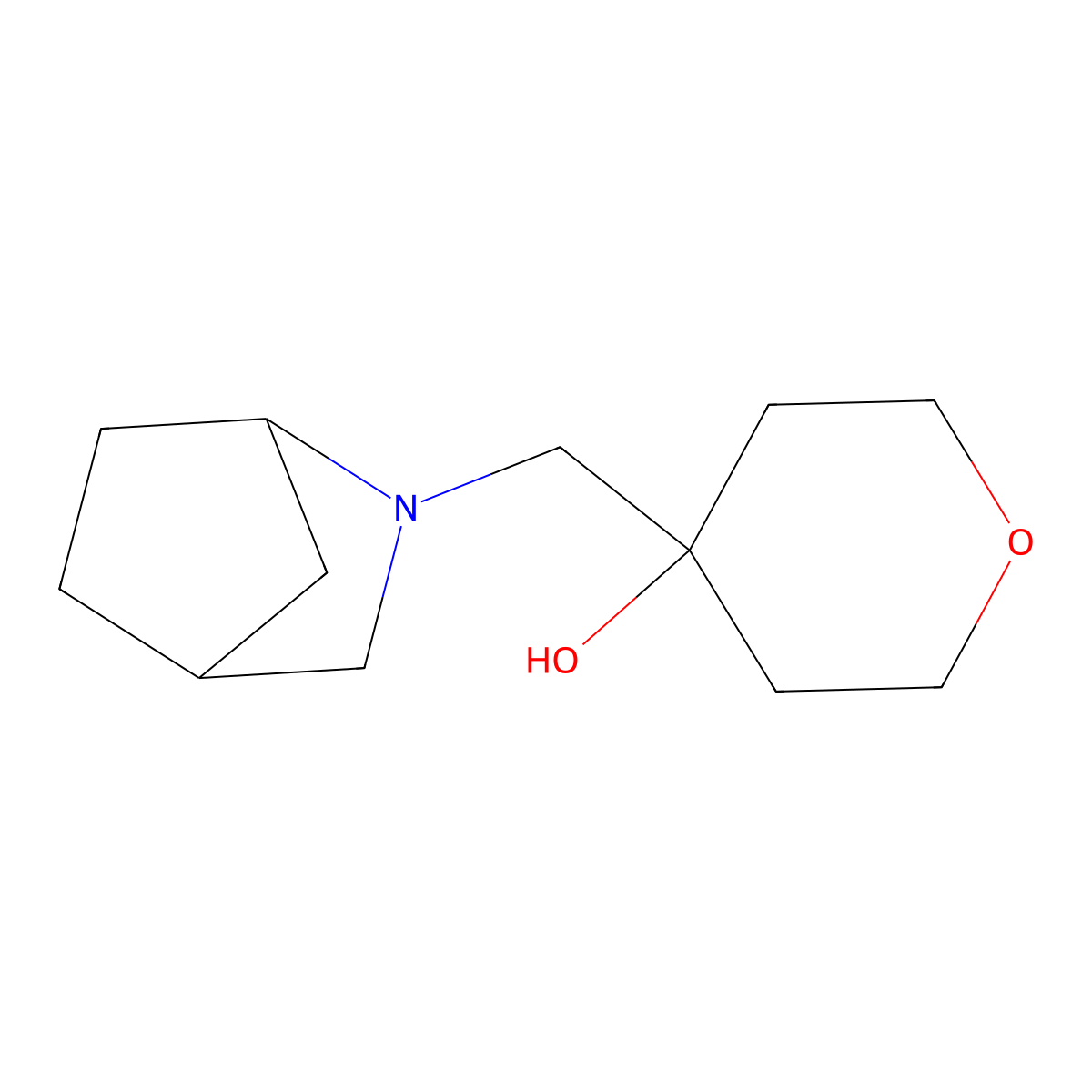 4-({2-Azabicyclo[2.2.1]heptan-2-yl}methyl)oxan-4-ol molecular structure, CAS 2380142-49-2