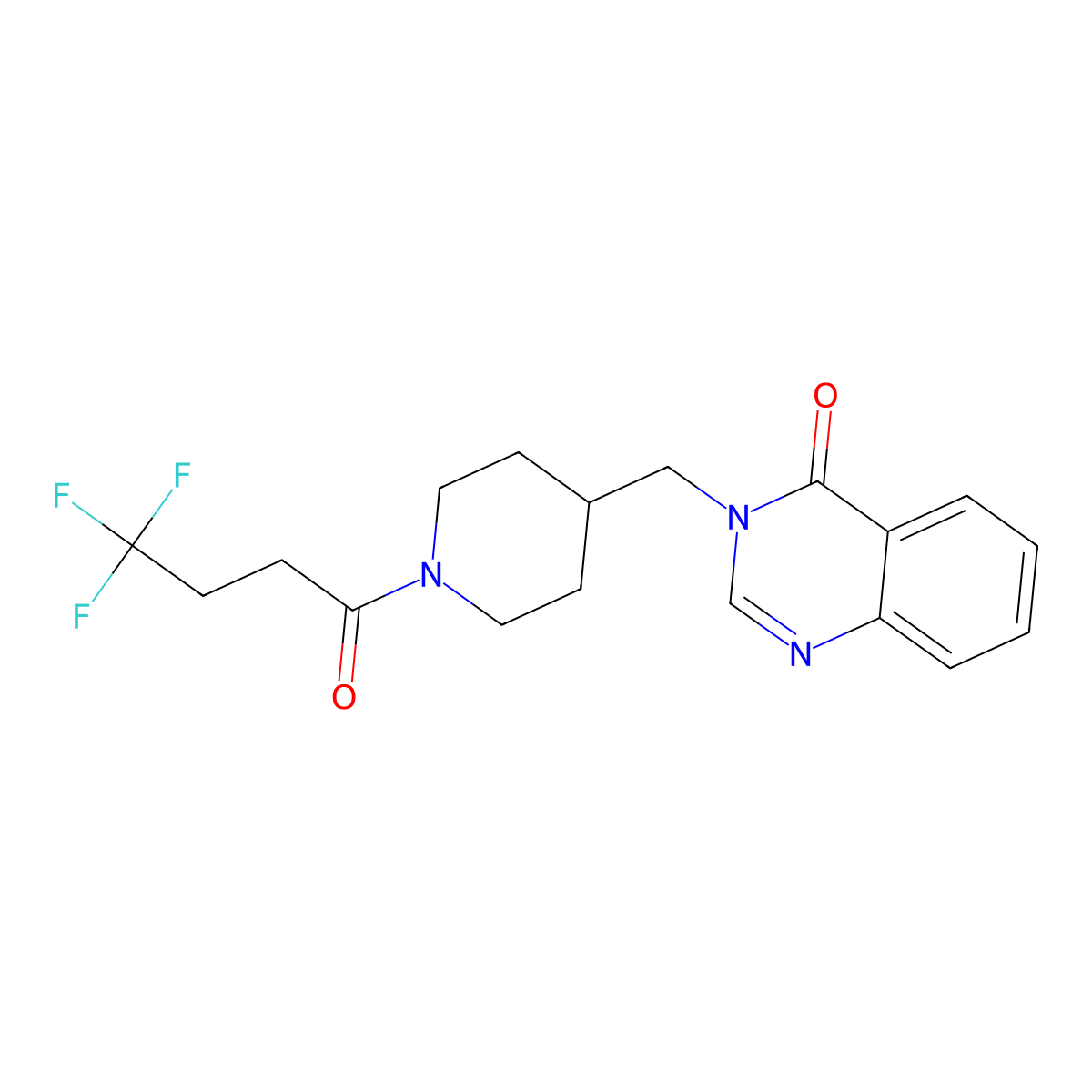 3-{[1-(4,4,4-Trifluorobutanoyl)piperidin-4-yl]methyl}-3,4-dihydroquinazolin-4-one molecular structure, CAS 2380142-71-0