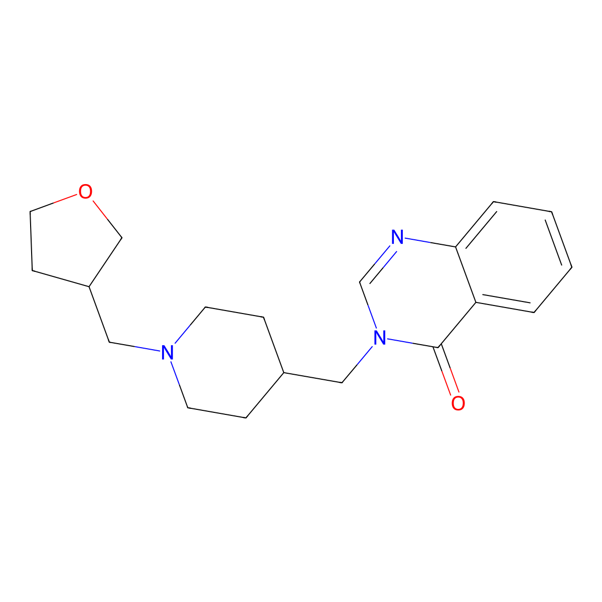 3-({1-[(Oxolan-3-yl)methyl]piperidin-4-yl}methyl)-3,4-dihydroquinazolin-4-one molecular structure, CAS 2380142-82-3