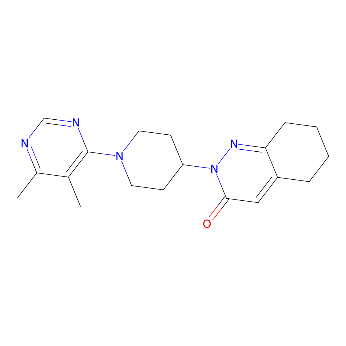 2-[1-(5,6-Dimethylpyrimidin-4-yl)piperidin-4-yl]-2,3,5,6,7,8-hexahydrocinnolin-3-one molecular structure, CAS 2380143-47-3