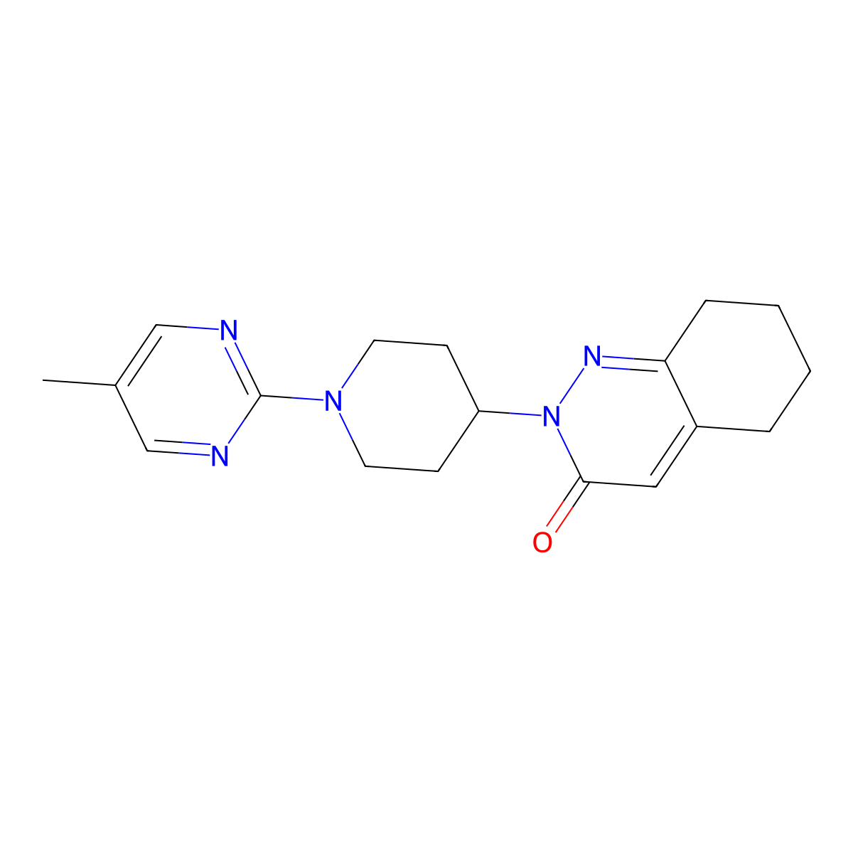 2-[1-(5-Methylpyrimidin-2-yl)piperidin-4-yl]-2,3,5,6,7,8-hexahydrocinnolin-3-one molecular structure, CAS 2380143-53-1