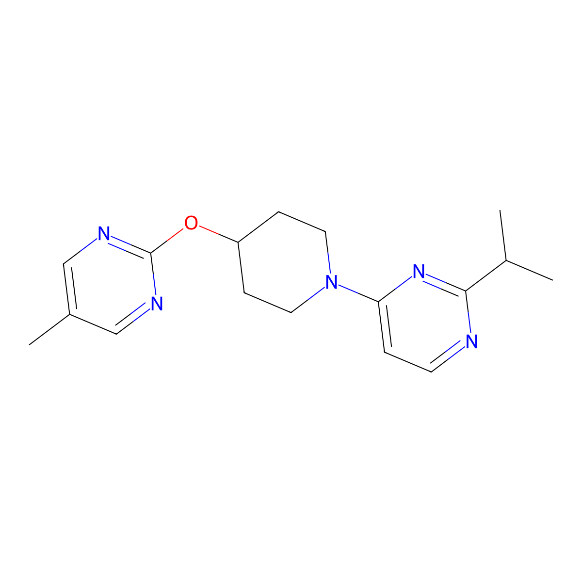 4-{4-[(5-Methylpyrimidin-2-yl)oxy]piperidin-1-yl}-2-(propan-2-yl)pyrimidine molecular structure, CAS 2380143-67-7