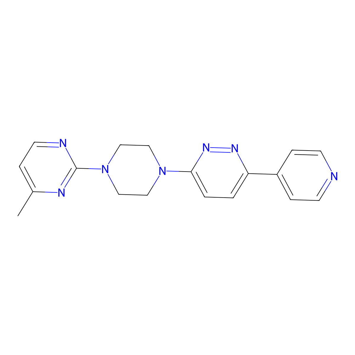 3-[4-(4-Methylpyrimidin-2-yl)piperazin-1-yl]-6-(pyridin-4-yl)pyridazine molecular structure, CAS 2380143-77-9