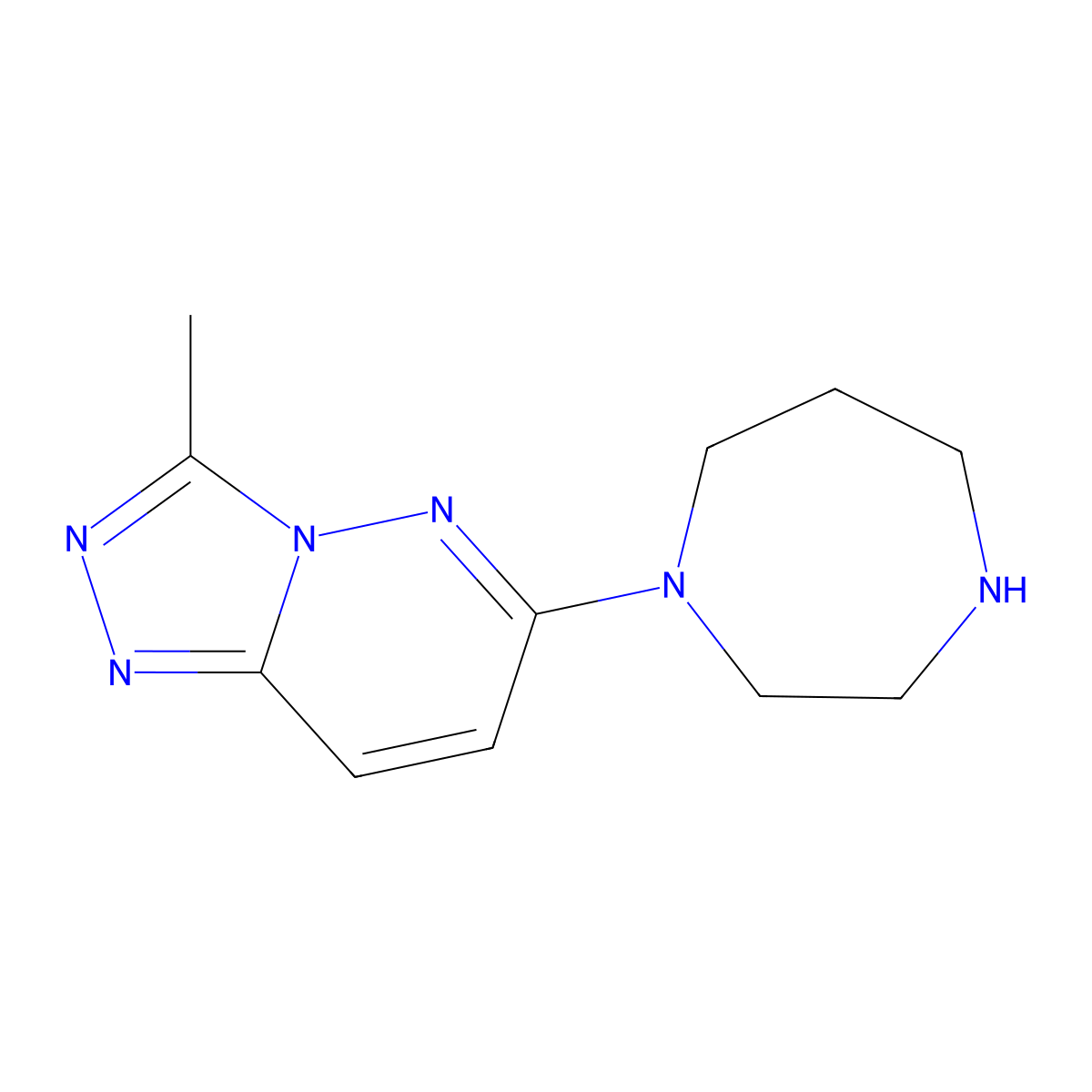 1-{3-Methyl-[1,2,4]triazolo[4,3-b]pyridazin-6-yl}-1,4-diazepane molecular structure, CAS 2380143-79-1