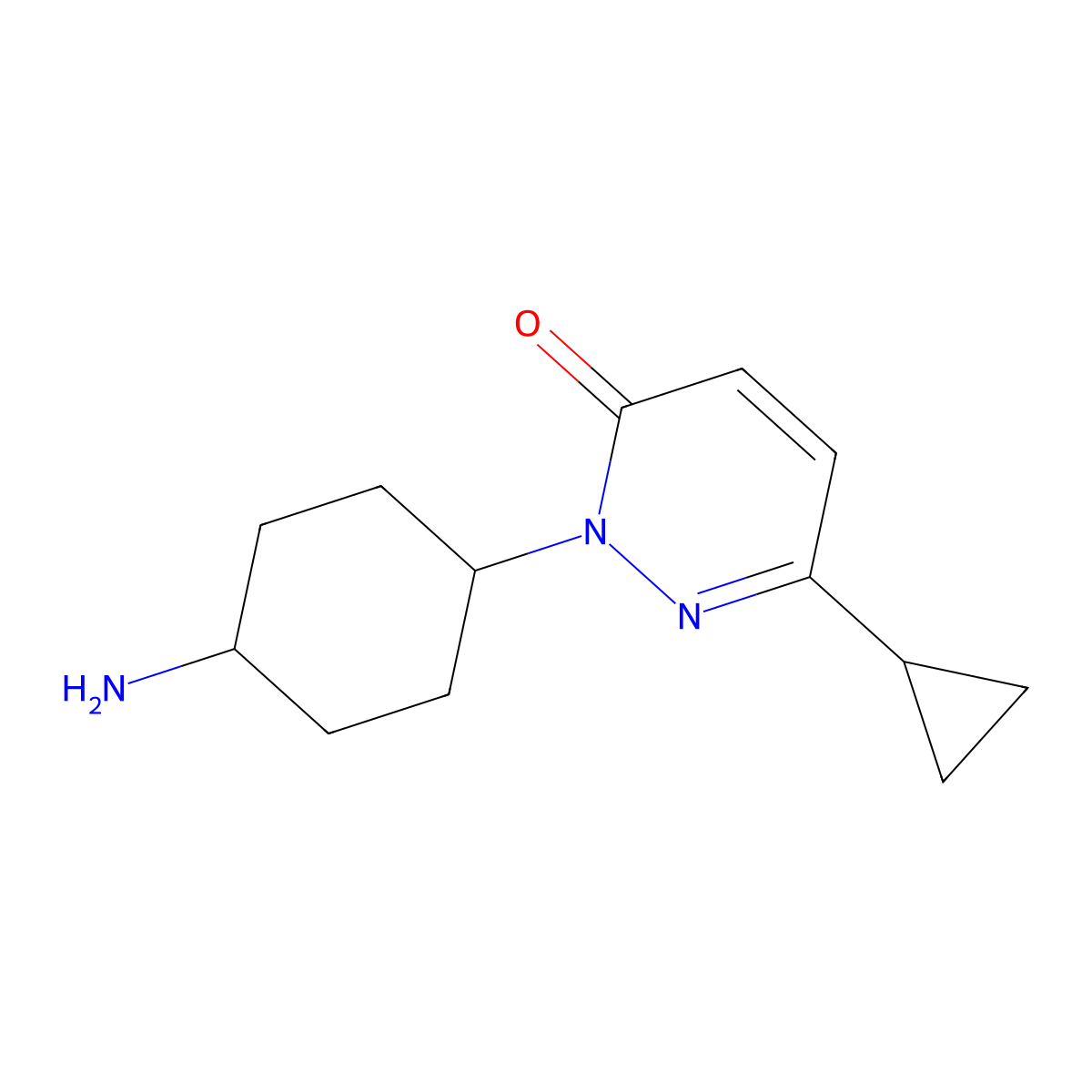 2-(4-Aminocyclohexyl)-6-cyclopropyl-2,3-dihydropyridazin-3-one molecular structure, CAS 2380144-05-6