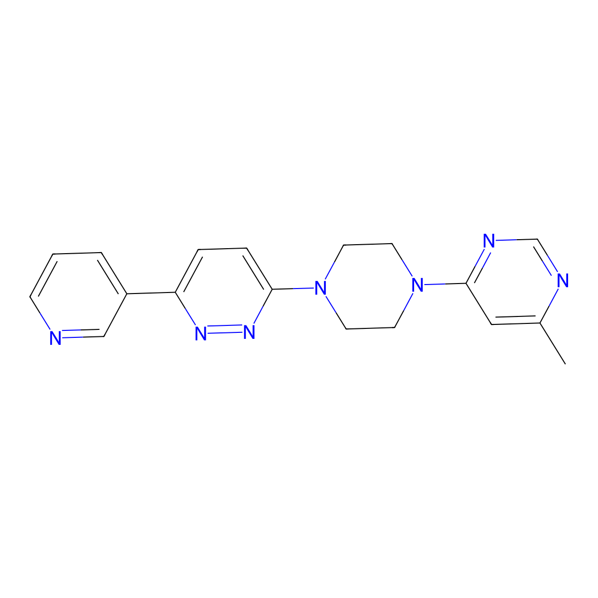 3-[4-(6-Methylpyrimidin-4-yl)piperazin-1-yl]-6-(pyridin-3-yl)pyridazine molecular structure, CAS 2380144-10-3