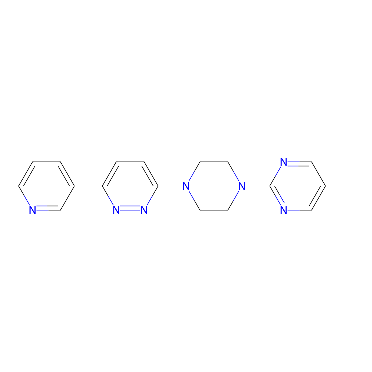 3-[4-(5-Methylpyrimidin-2-yl)piperazin-1-yl]-6-(pyridin-3-yl)pyridazine molecular structure, CAS 2380144-28-3