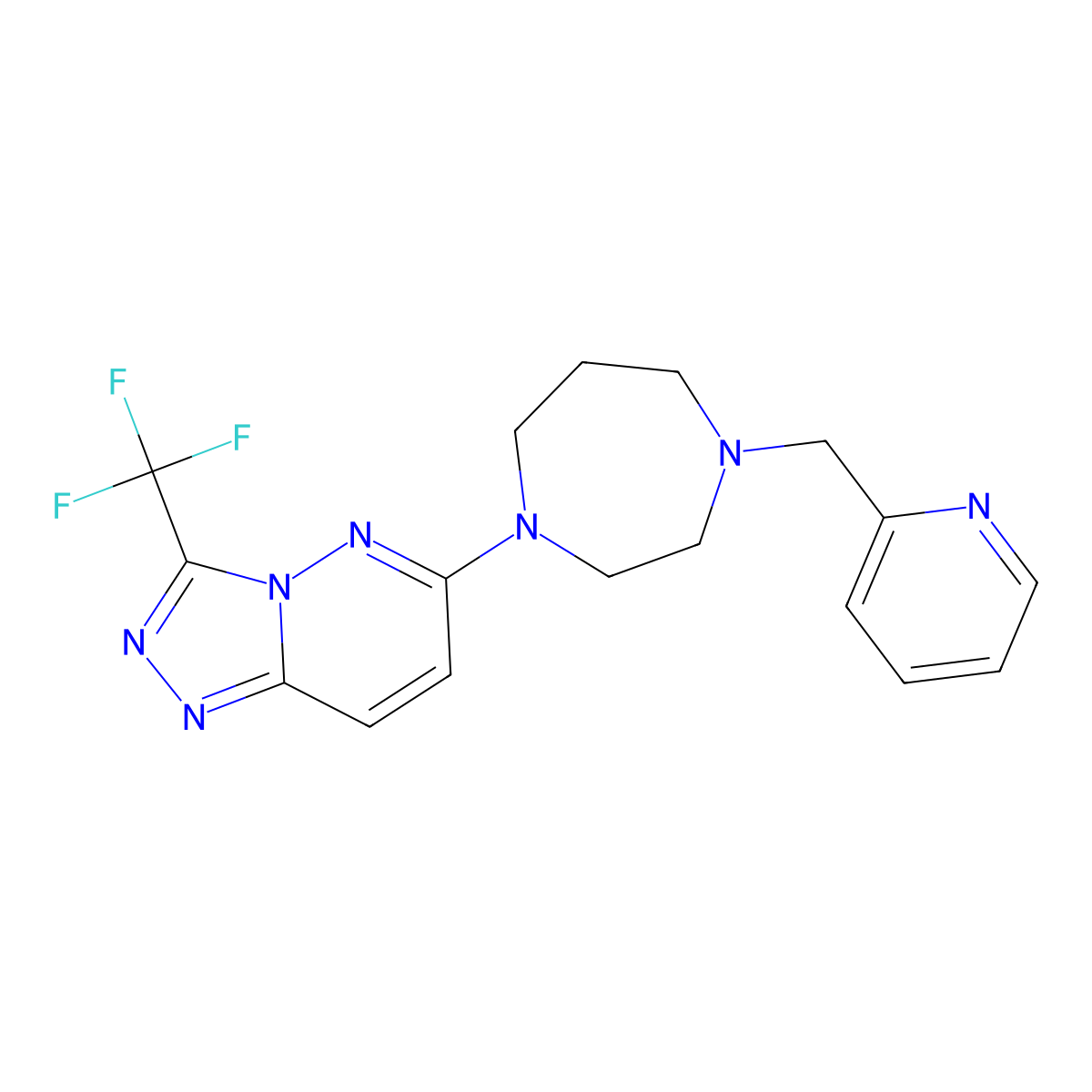 1-[(Pyridin-2-yl)methyl]-4-[3-(trifluoromethyl)-[1,2,4]triazolo[4,3-b]pyridazin-6-yl]-1,4-diazepane molecular structure, CAS 2380144-42-1