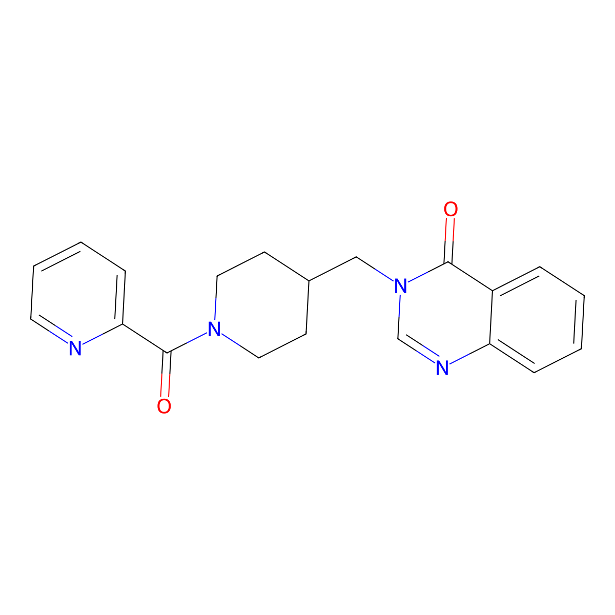 3-{[1-(Pyridine-2-carbonyl)piperidin-4-yl]methyl}-3,4-dihydroquinazolin-4-one molecular structure, CAS 2380145-06-0