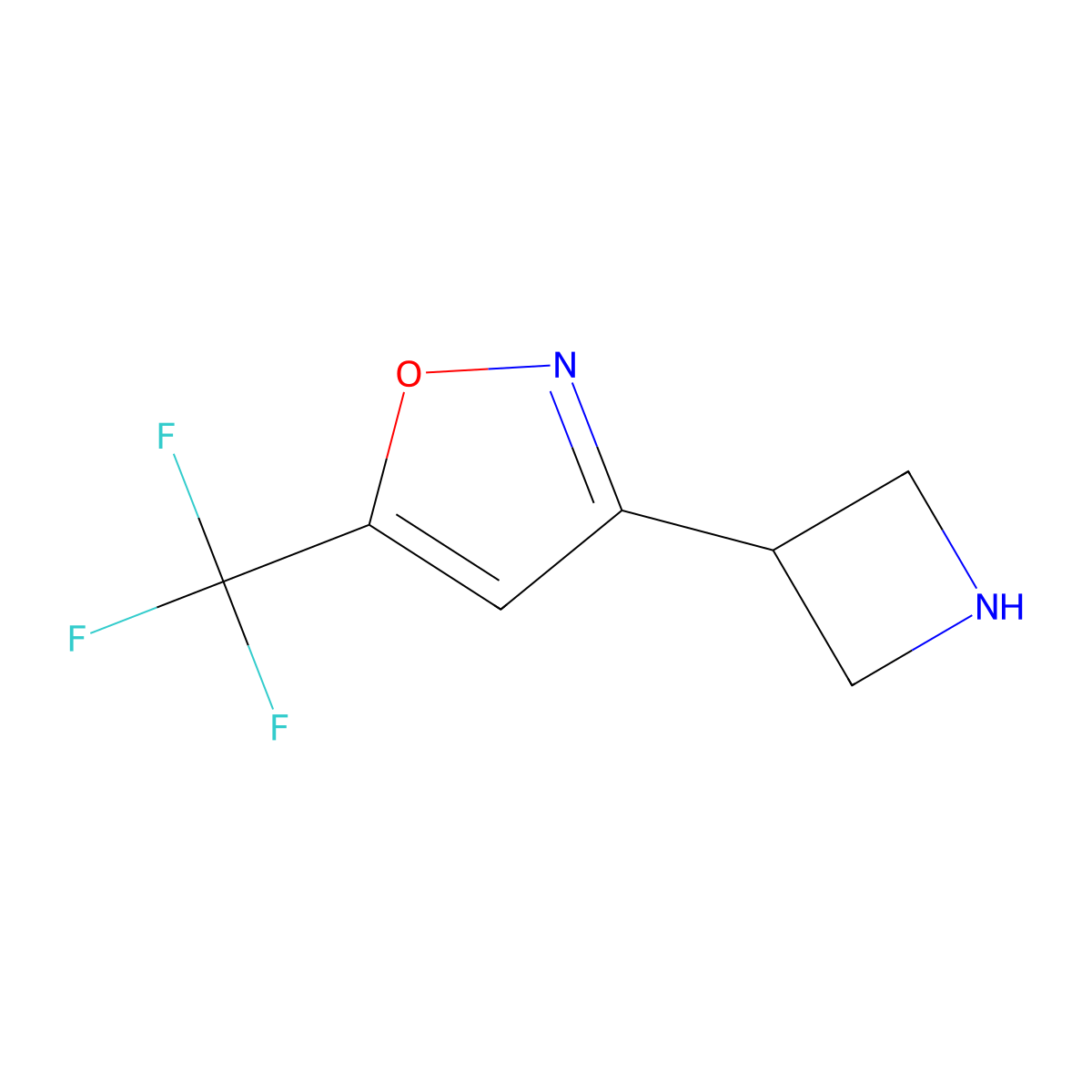3-(Azetidin-3-yl)-5-(trifluoromethyl)-1,2-oxazole molecular structure, CAS 2380150-77-4