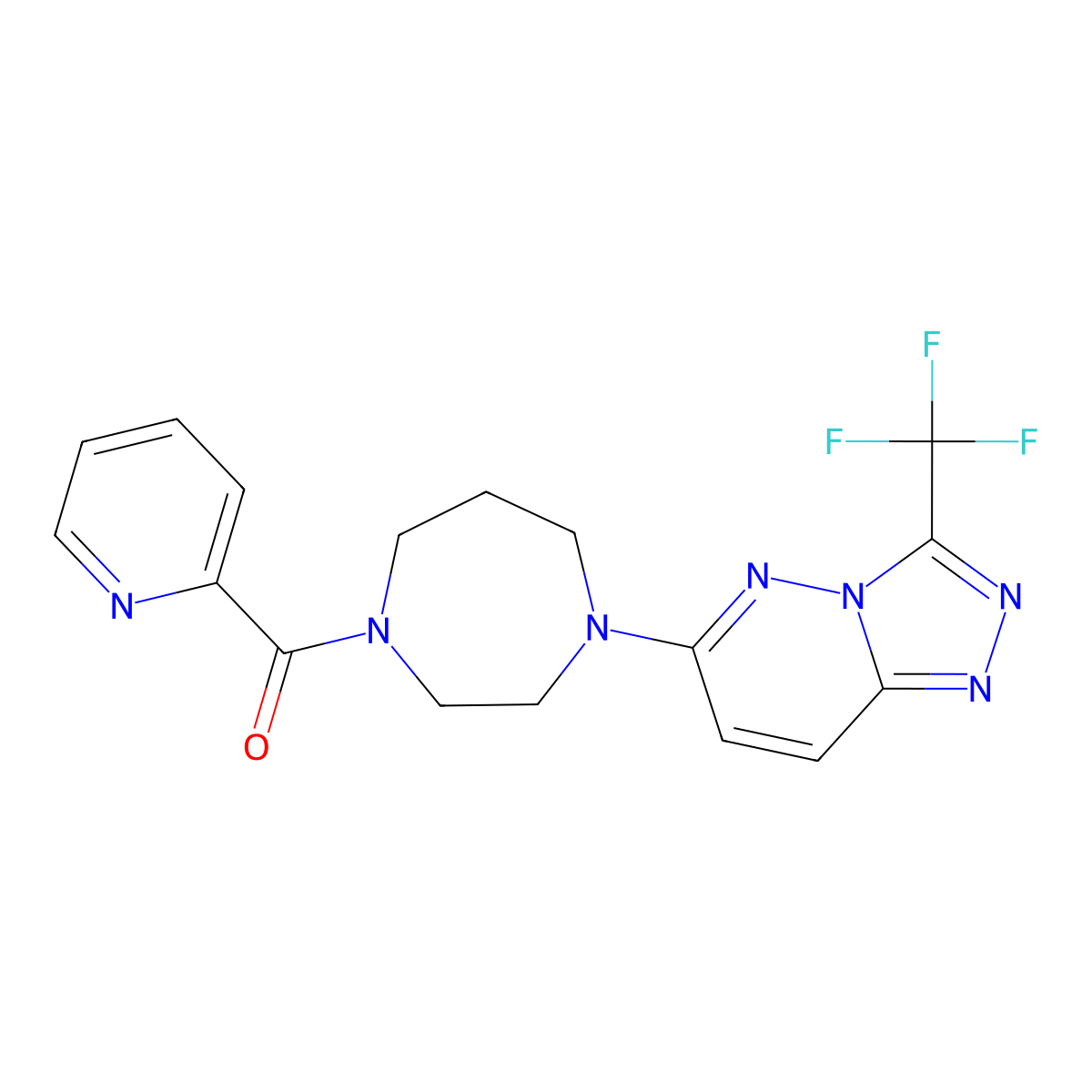 1-(Pyridine-2-carbonyl)-4-[3-(trifluoromethyl)-[1,2,4]triazolo[4,3-b]pyridazin-6-yl]-1,4-diazepane molecular structure, CAS 2380166-75-4