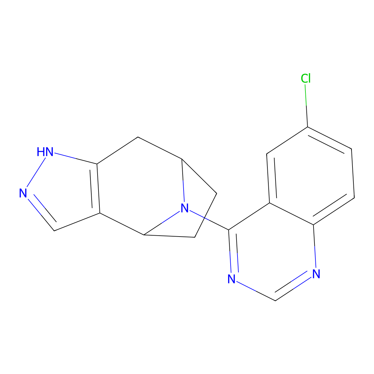 11-(6-Chloroquinazolin-4-yl)-4,5,11-triazatricyclo[6.2.1.0^{2,6}]undeca-2(6),3-diene molecular structure, CAS 2380166-82-3