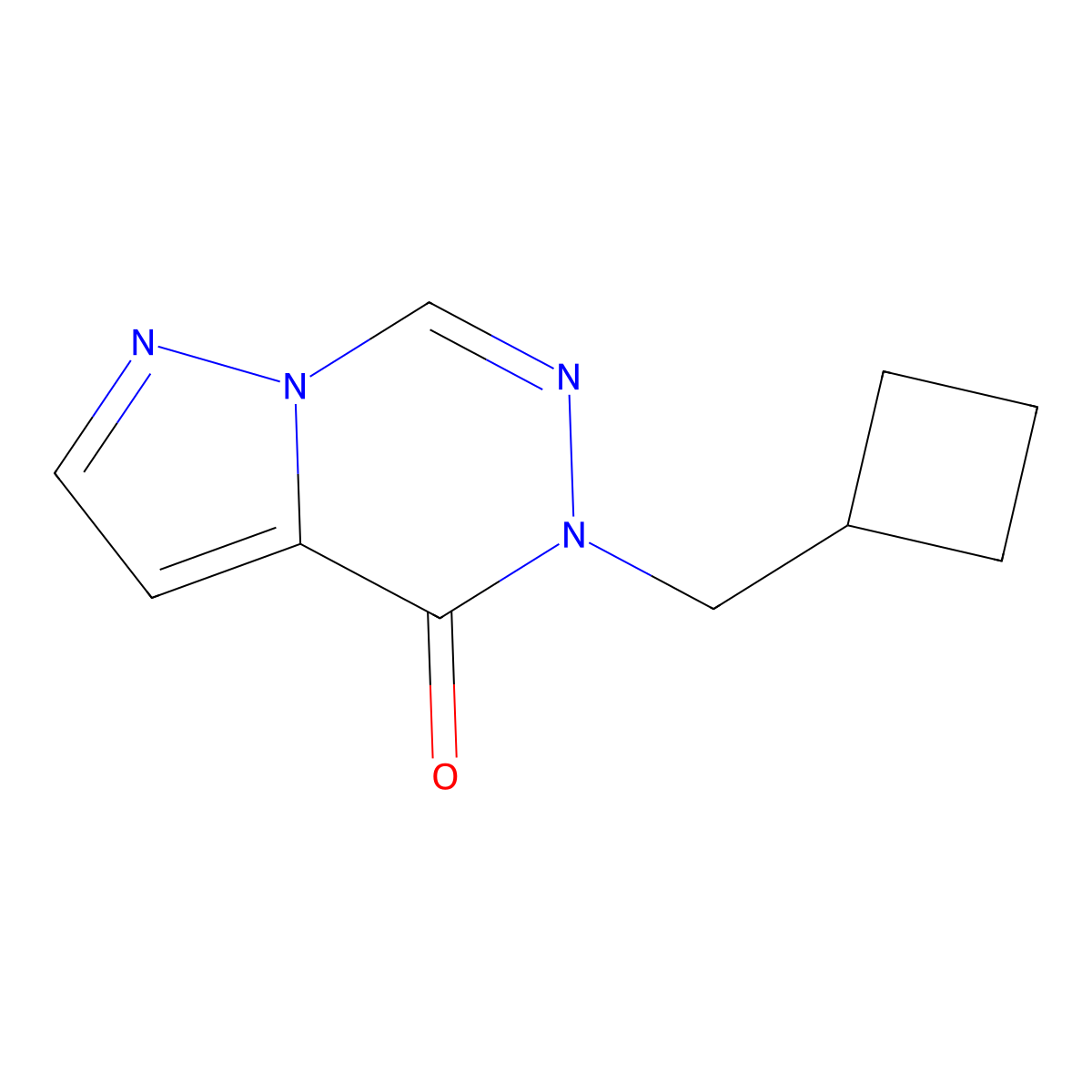5-(Cyclobutylmethyl)pyrazolo[1,5-d][1,2,4]triazin-4-one molecular structure, CAS 2380167-14-4