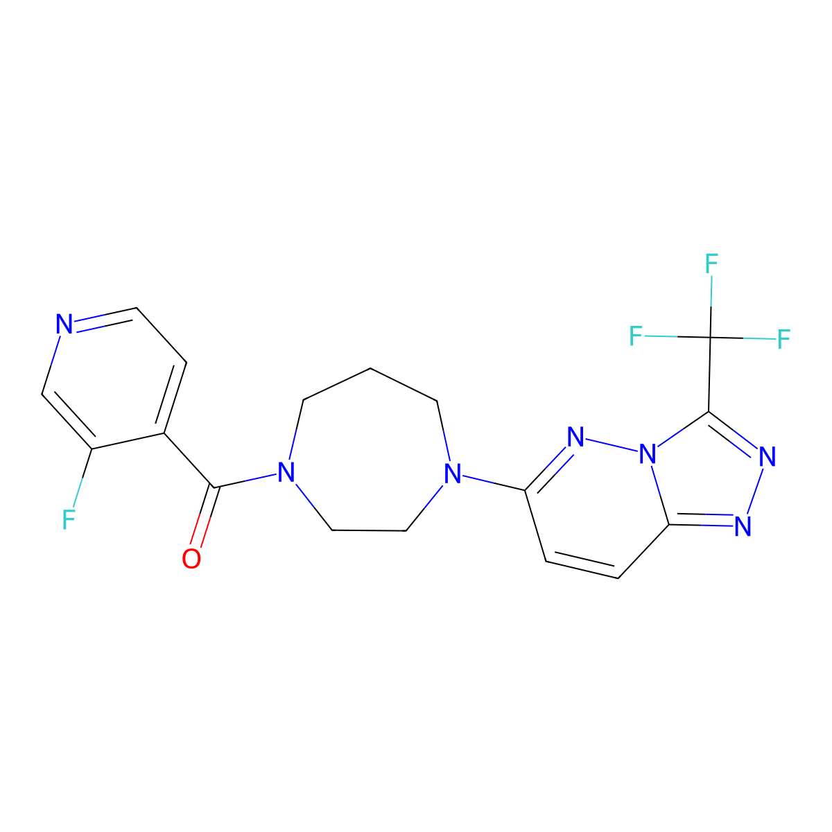 1-(3-Fluoropyridine-4-carbonyl)-4-[3-(trifluoromethyl)-[1,2,4]triazolo[4,3-b]pyridazin-6-yl]-1,4-diazepane molecular structure, CAS 2380167-21-3