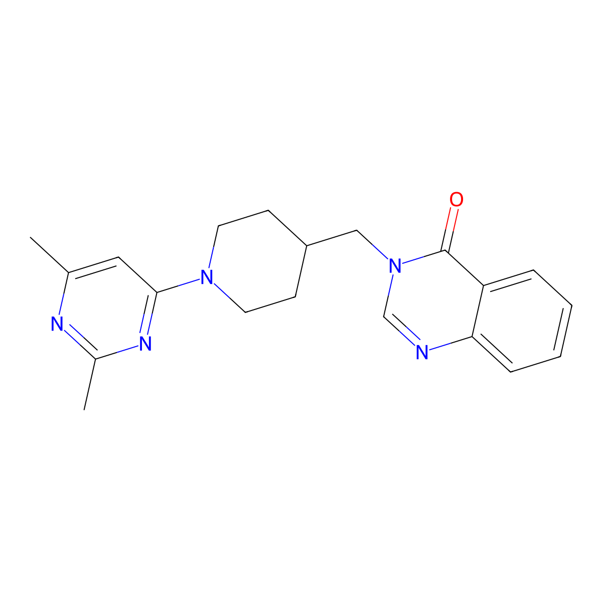 3-{[1-(2,6-Dimethylpyrimidin-4-yl)piperidin-4-yl]methyl}-3,4-dihydroquinazolin-4-one molecular structure, CAS 2380167-82-6