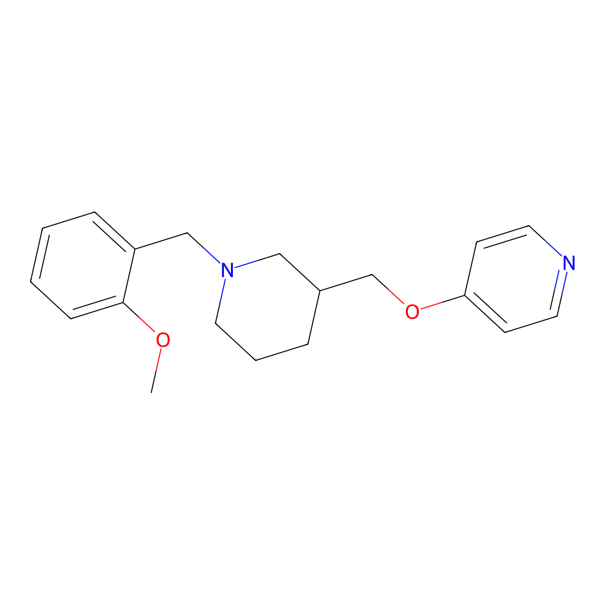 4-({1-[(2-Methoxyphenyl)methyl]piperidin-3-yl}methoxy)pyridine molecular structure, CAS 2380168-62-5