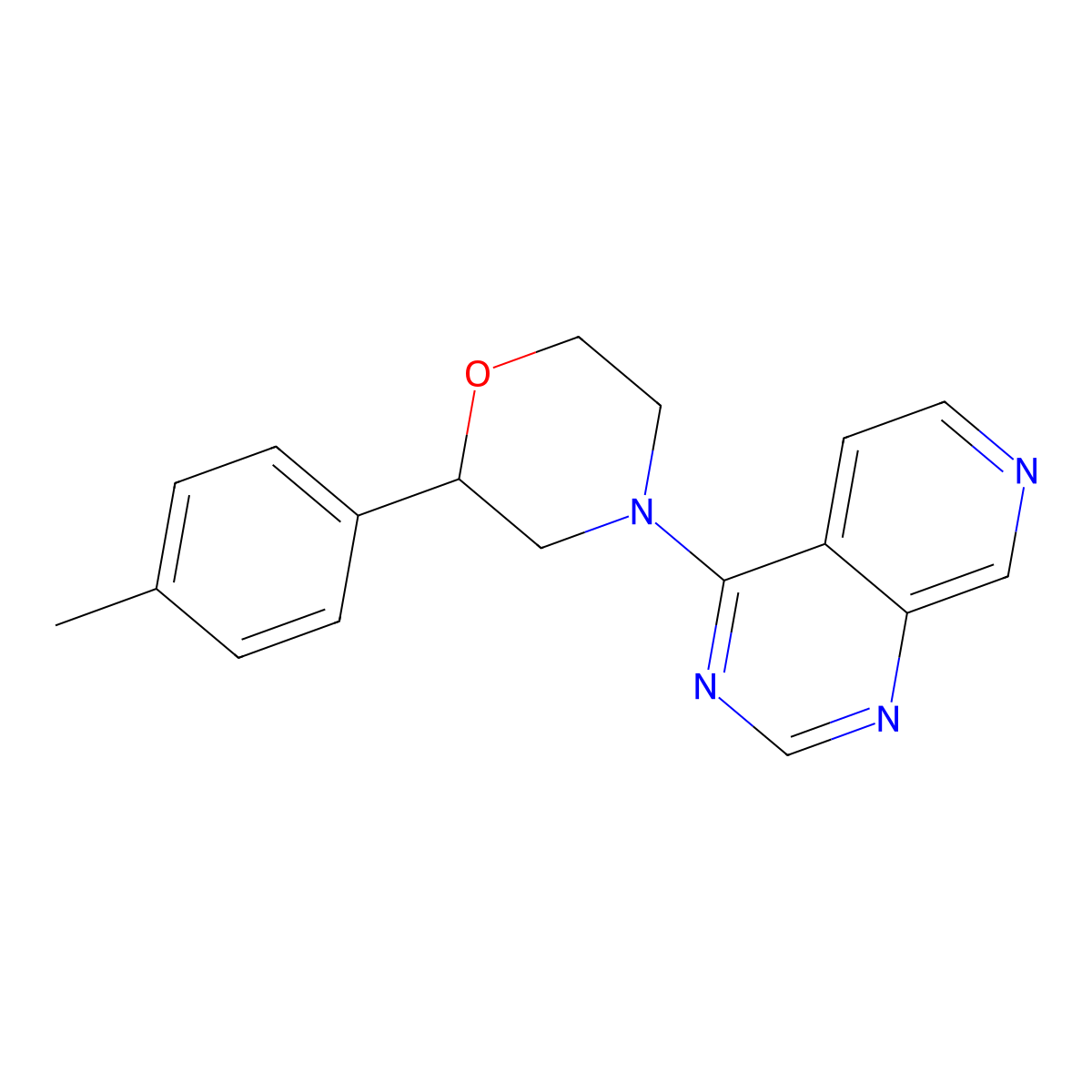 2-(4-Methylphenyl)-4-{pyrido[3,4-d]pyrimidin-4-yl}morpholine molecular structure, CAS 2380168-66-9