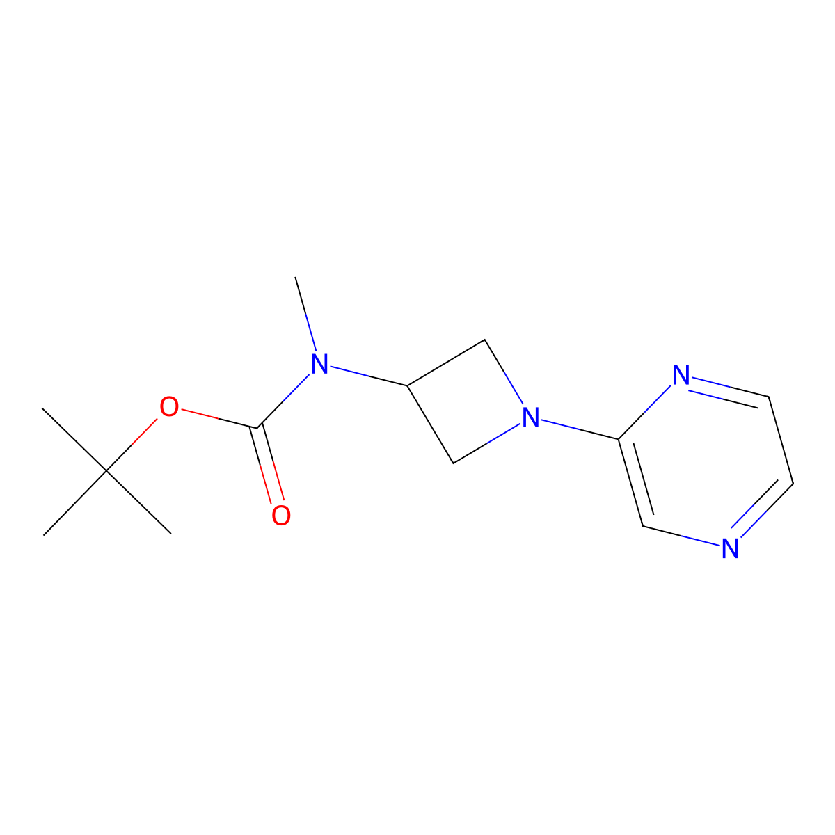 tert-butyl N-methyl-N-[1-(pyrazin-2-yl)azetidin-3-yl]carbamate molecular structure, CAS 2380169-47-9