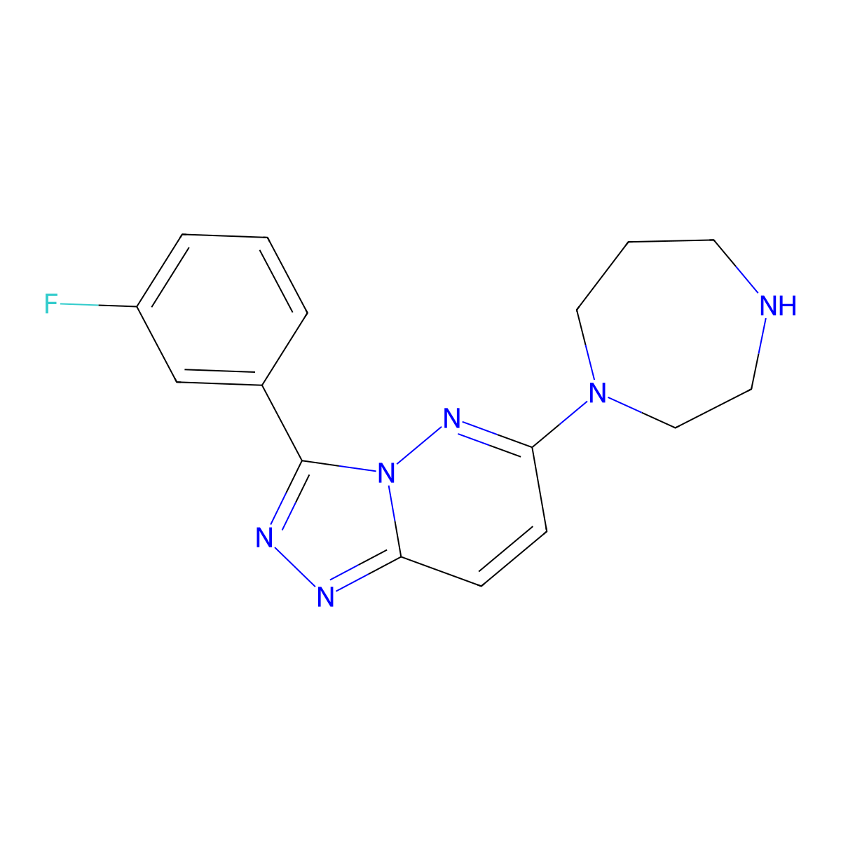 1-[3-(3-Fluorophenyl)-[1,2,4]triazolo[4,3-b]pyridazin-6-yl]-1,4-diazepane molecular structure, CAS 2380169-71-9