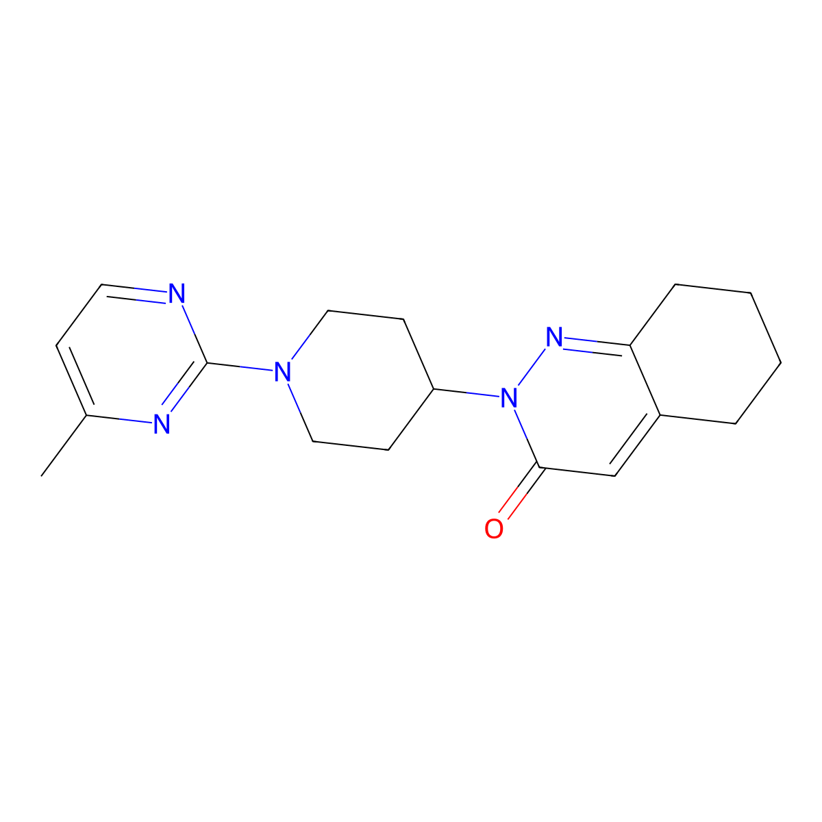 2-[1-(4-Methylpyrimidin-2-yl)piperidin-4-yl]-2,3,5,6,7,8-hexahydrocinnolin-3-one molecular structure, CAS 2380170-19-2