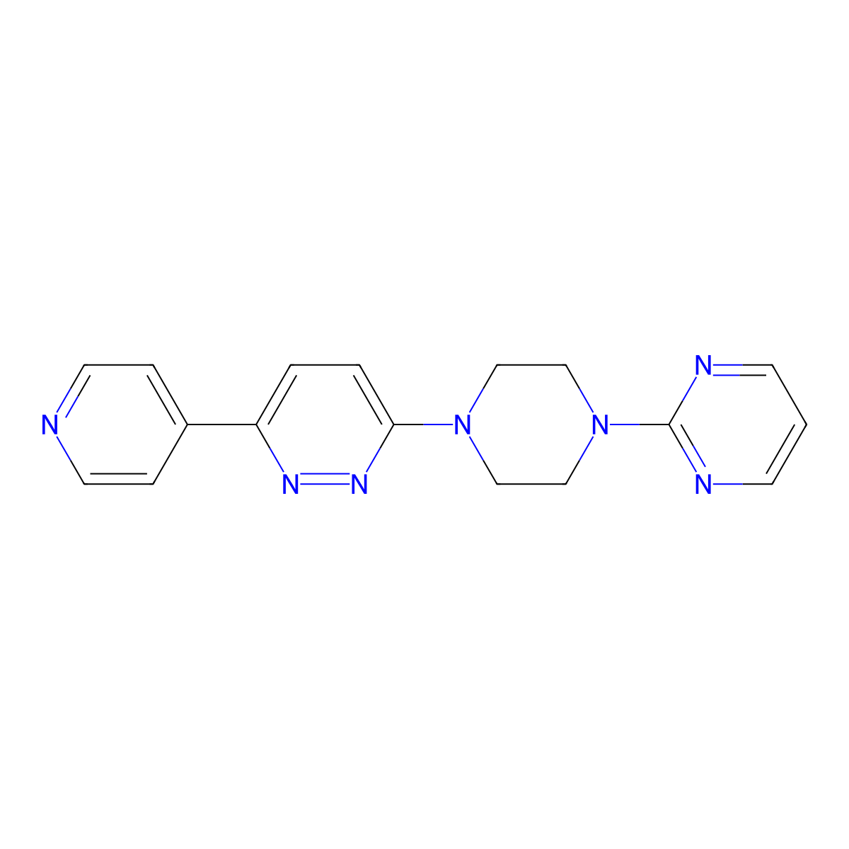 3-(Pyridin-4-yl)-6-[4-(pyrimidin-2-yl)piperazin-1-yl]pyridazine molecular structure, CAS 2380172-95-0