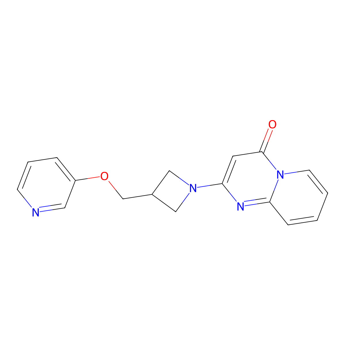 2-{3-[(pyridin-3-yloxy)methyl]azetidin-1-yl}-4H-pyrido[1,2-a]pyrimidin-4-one molecular structure, CAS 2380173-40-8