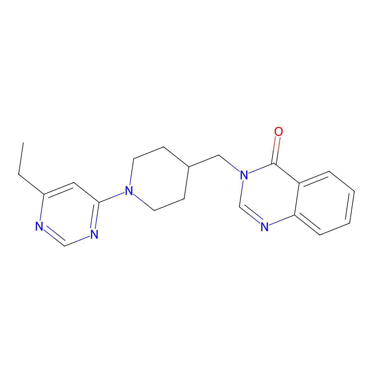 3-{[1-(6-Ethylpyrimidin-4-yl)piperidin-4-yl]methyl}-3,4-dihydroquinazolin-4-one molecular structure, CAS 2380175-84-6