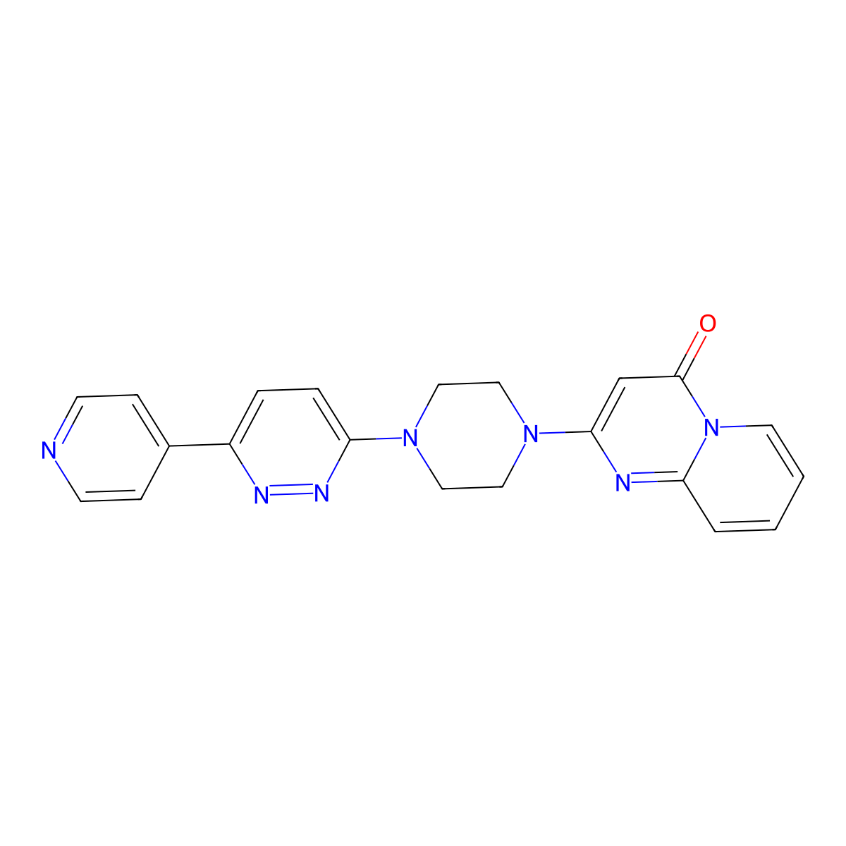 2-{4-[6-(pyridin-4-yl)pyridazin-3-yl]piperazin-1-yl}-4H-pyrido[1,2-a]pyrimidin-4-one molecular structure, CAS 2380176-31-6